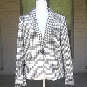 Rachel Zoe Windowpane Blazer Jacket NWT L